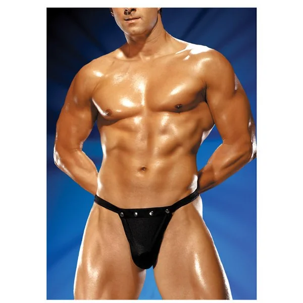 Male Power Rip Off Thong with studs