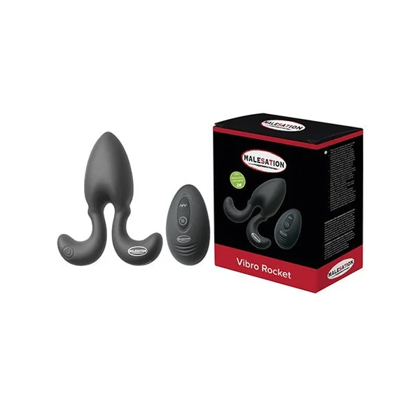 Malesation Vibro Rocket Anal Plug - Black
