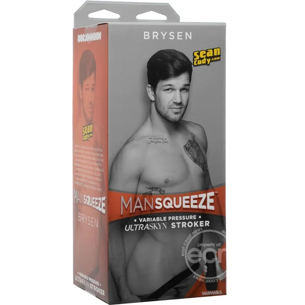 Man Squeeze Brysen Ultraskyn Masturbator - Butt - Vanilla