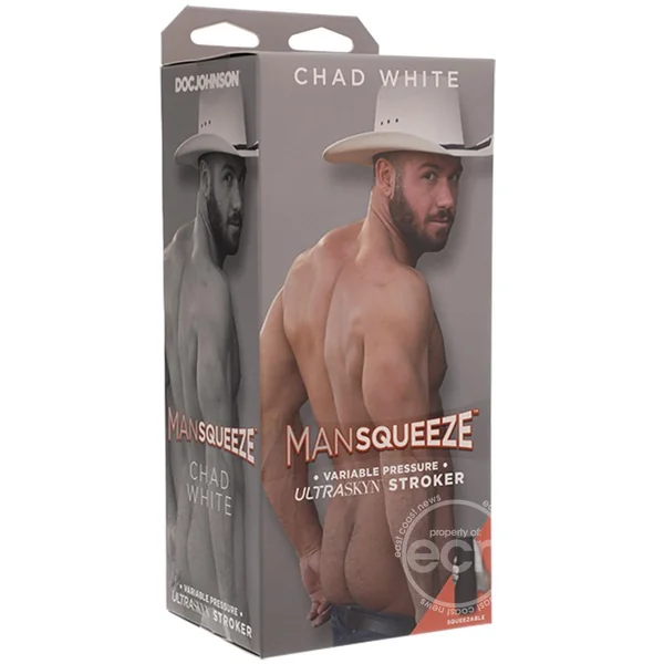 Man Squeeze Chad White Ultraskyn Masturbator - Butt - Vanilla