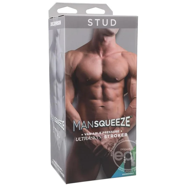 Man Squeeze Stud Ultraskyn Masturbator - Butt - Vanilla