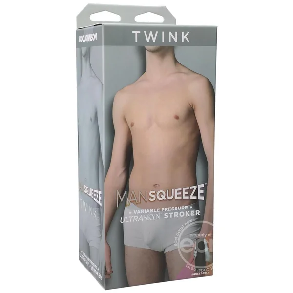 Man Squeeze Twink Ultraskyn Masturbator - Butt - Vanilla