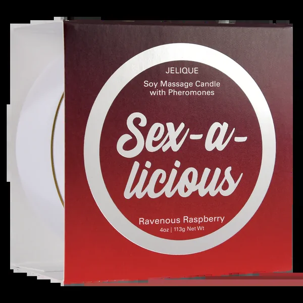 Massage Candle Sex-A-Licious Ravenous Raspberry 4 oz