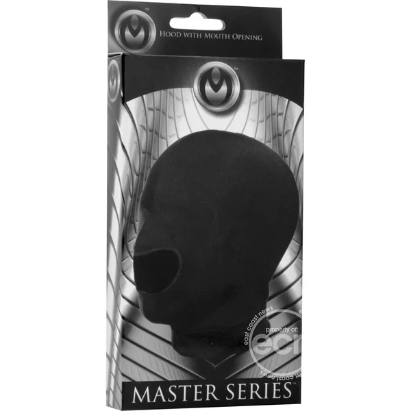 Master Series Blow Hole Open Mouth Spandex Hood - Black