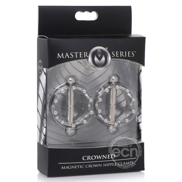 Master Series Crowned Magnetic Crown Nipple Clamps - Stainless Steel