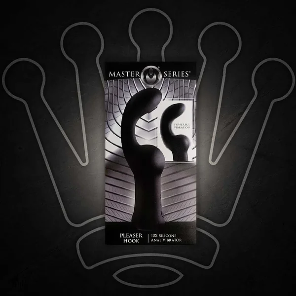 MASTER SERIES – PLEASER HOOK 10X SILICONE ANAL VIBRATOR