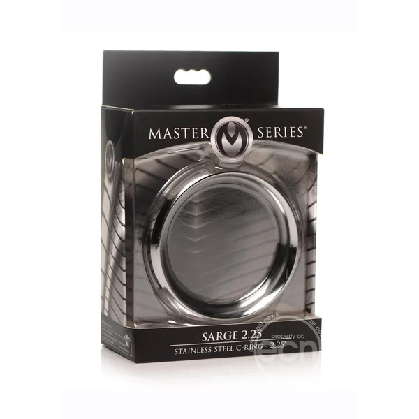Master Series Sarge 2.25in Stainless Steel Erection Enhancer Cock Ring - Silver
