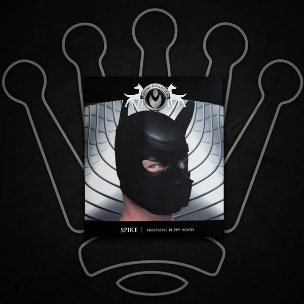 MASTER SERIES – “SPIKE” NEOPRENE PUPPY HOOD – BLACK