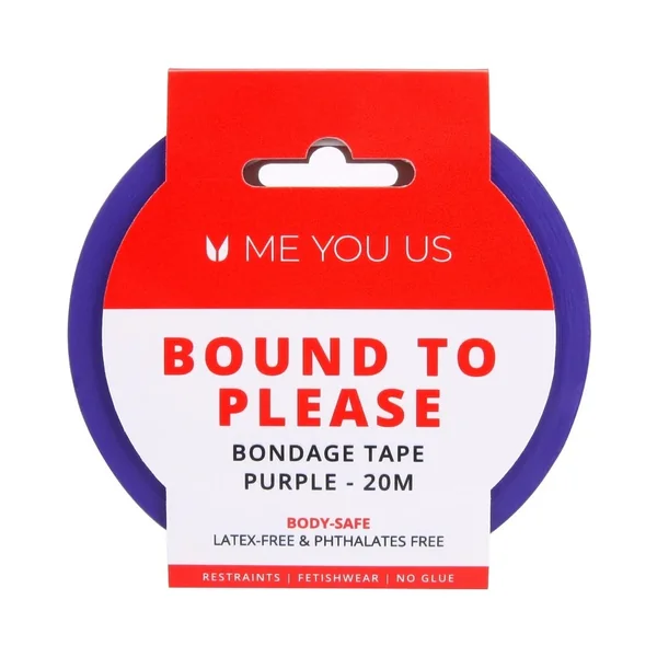 Me You Us Bound To Please Bondage Tape Restraints Purple 20m