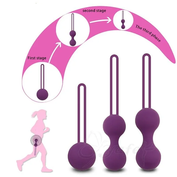 Medical Silicone Kegel Balls Exercise Tightening Device Balls Safe Ben Wa Ball for Women Vaginal massager Adult toy No Vibrator
