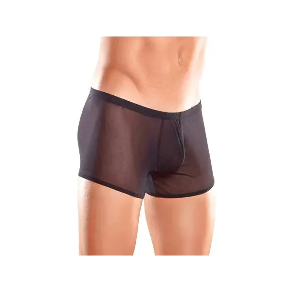 Men's Black Mesh Pouch Shorts