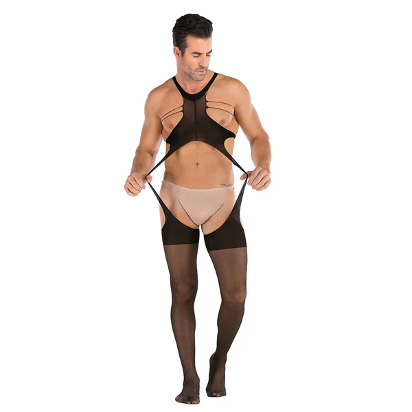 Men’s Sexy File Sexy One-piece Stockings Underwear