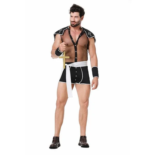 Men’s Sexy Mesh One-piece Sexy Lingerie Suit