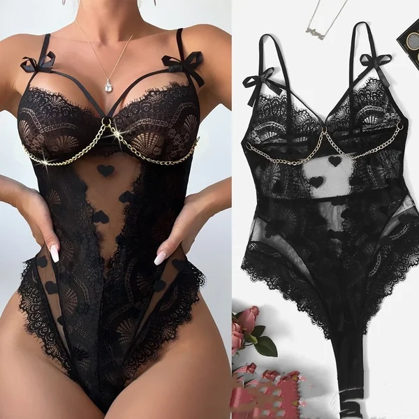 Mesh See-through Sexy Sexy Bustiers & Teddies