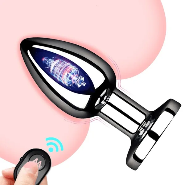 Metal Anal Vibrators Butt Plug Vibrator Wireless Remote Male Prostate Massager Adult Sex Toys for Men Woman Gay Erotic Toys