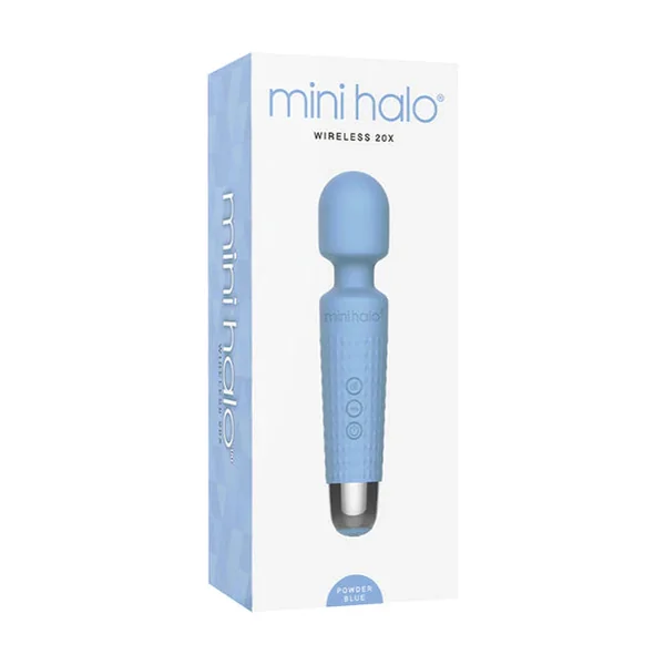 Mini Halo Wireless Wand 20X Silicone Powder Blue