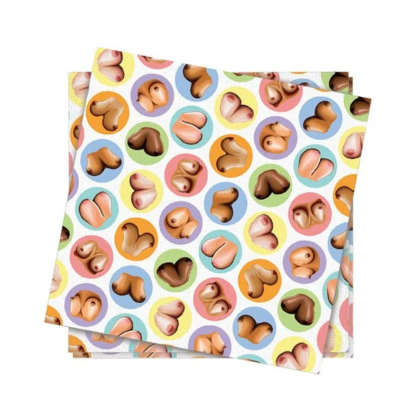 Mini-boob Napkins - Pack Of 8