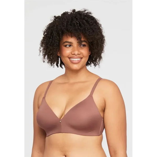 Montelle Women's Essentials Wire-Free T-Shirt Bra in Pecan