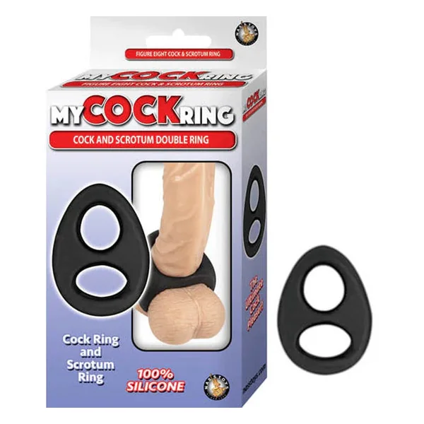 My Cockring Cock And Scrotum Double Ring Black