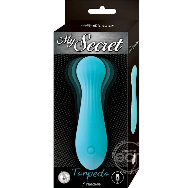 My Secret Torpedo Rechargeable Silicone Bullet - Aqua