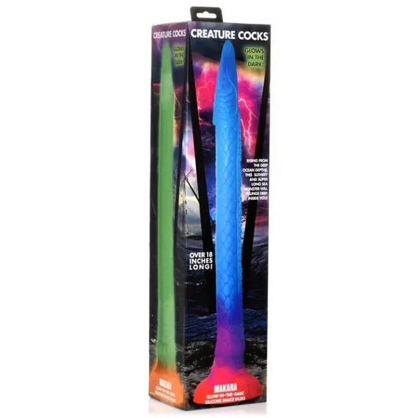 Mystical Sea Snake Anal Hose – Colorful Dildo with Suction Cup Base