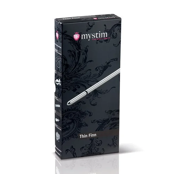 Mystim Thin Finn eStim Urethral Sound - Silver