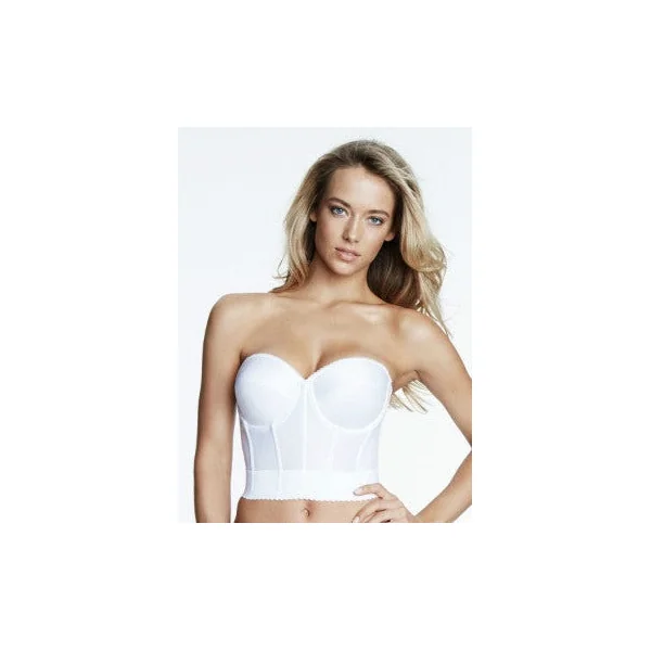 Naomi Backless Satin Longline Bra (Corset)