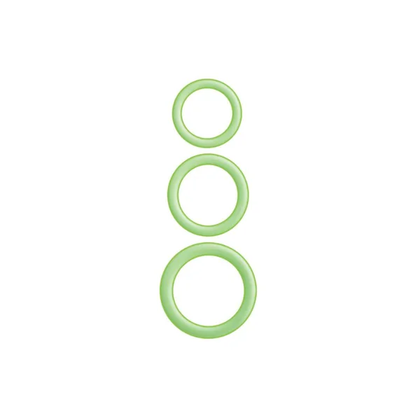 Nasstoys Enhancer 3 Pack Glow-In-The-Dark Silicone Cock Ring Set
