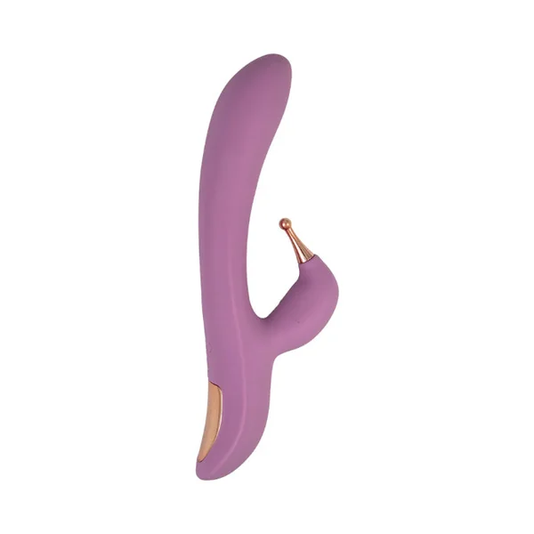 Nasstoys Goddess Tri-Tip Rechargeable Pinpoint External Stimulator Rabbit Style Massager With Silicone Texture Covers