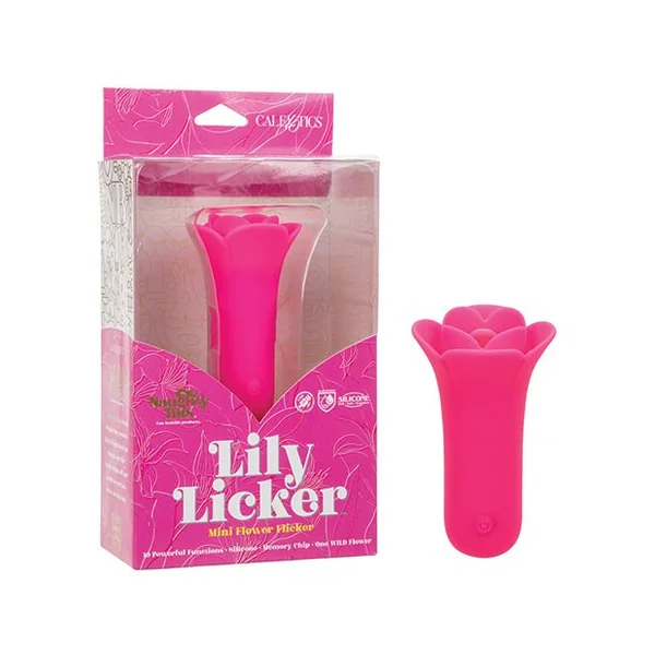 Naughty Bits Lily Licker Mini Flower Flicker - Pink