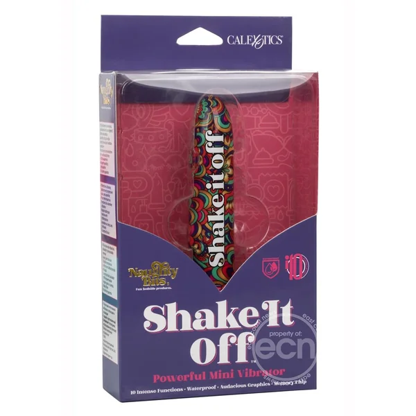 Naughty Bits Shake It Off Powerful Mini Vibrator - Multi Color