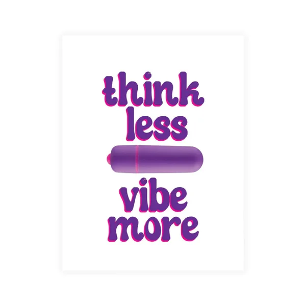 Naughty Vibes Think Less Vibe More Bullet And Card Gift Set