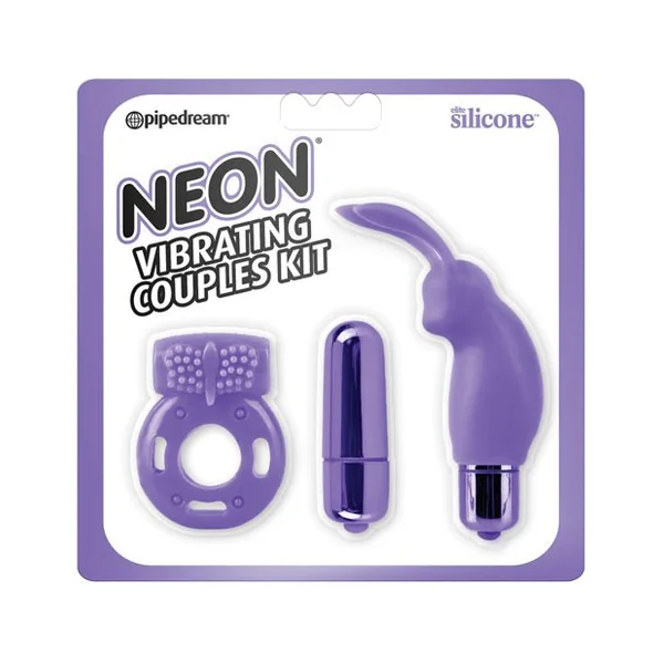 Neon Luv Touch Vibrating Couples Kit