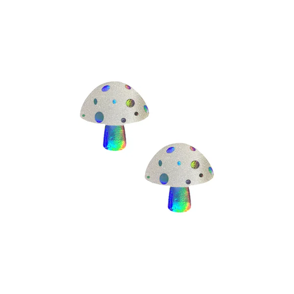 Neva Nude Holographic Mushroom Pasties
