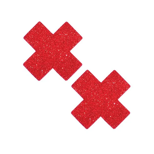 Neva Nude Ravish Me Glitter X Factor Pasties - Red O/s