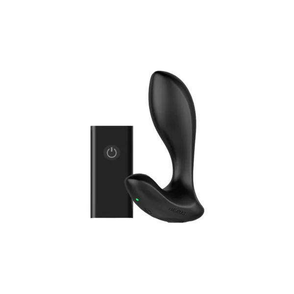 Nexus Duo Petite Curved Rechargeable Remote-Controlled Vibrating Silicone Anal Plug