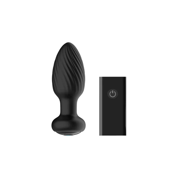 Nexus Tornado Rechargeable Remote-Controlled Rotating & Vibrating Textured Silicone Anal Plug