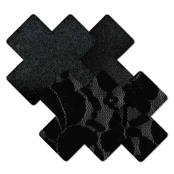 Nippies Basics Crosses Black Cover-Ups