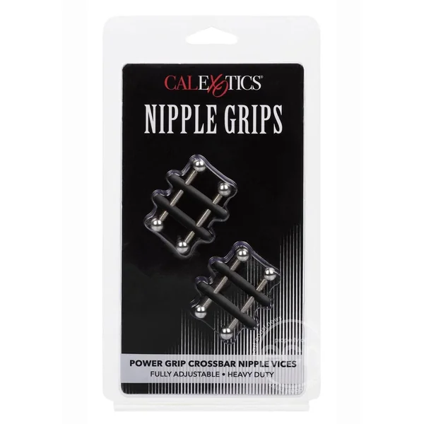 Nipple Grips Power Grip Crossbar Nipple Vices - Black/Silver