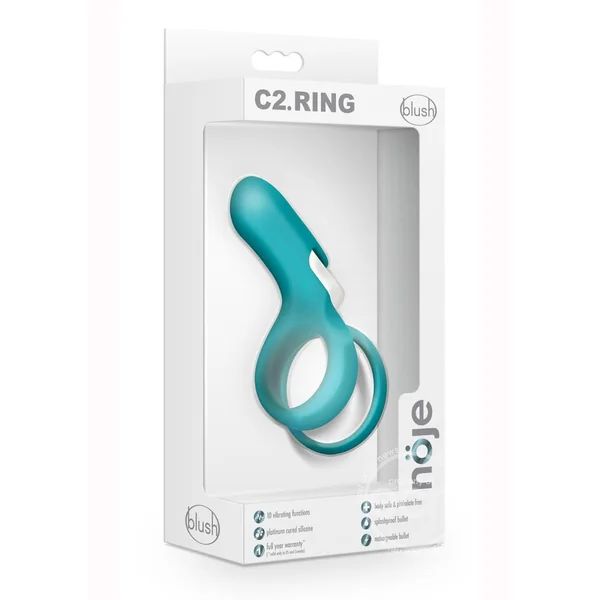Noje C2 Rechargeable Silicone Cock Ring - Juniper