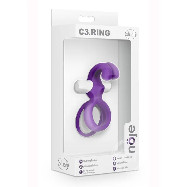 Noje C3 Rechargeable Silicone Cock Ring - Irus
