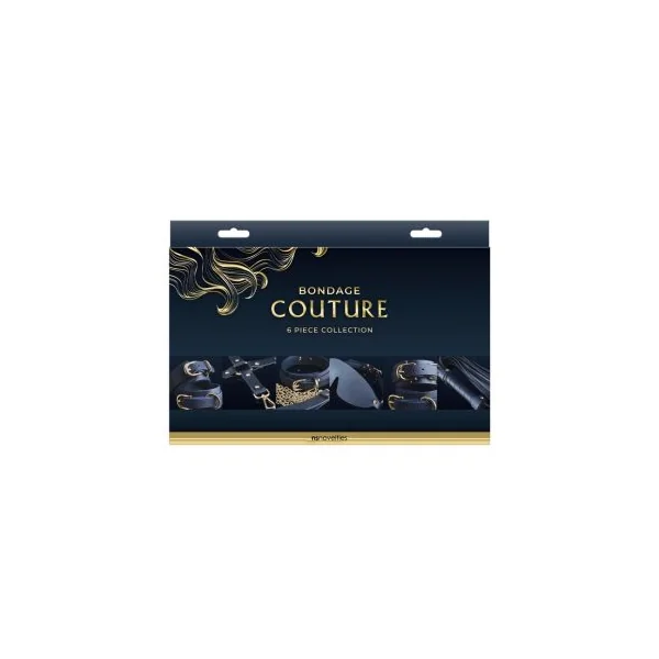 NS Novelties Bondage Couture 6 Piece BDSM Kit Blue