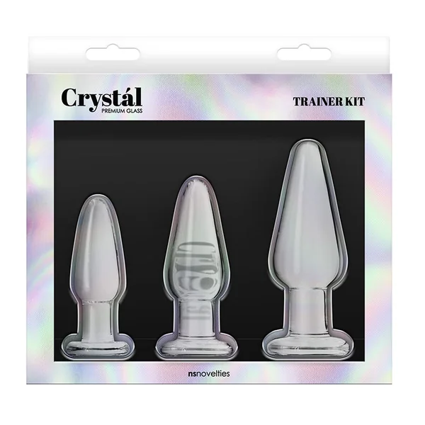 NS Novelties Crystal Glass Tapered Plug Training Kit