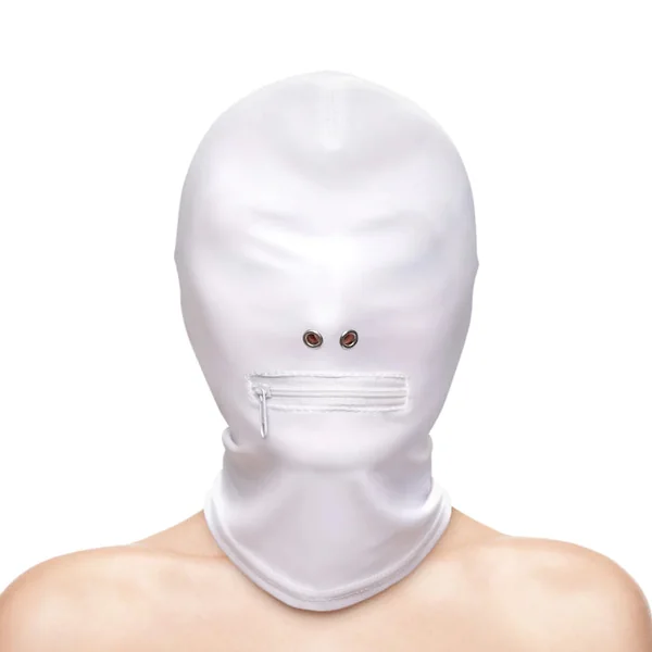 NS Novelties Hustler Taboo Zippered Mouth Hood Nylon Sensory Deprivation Hood