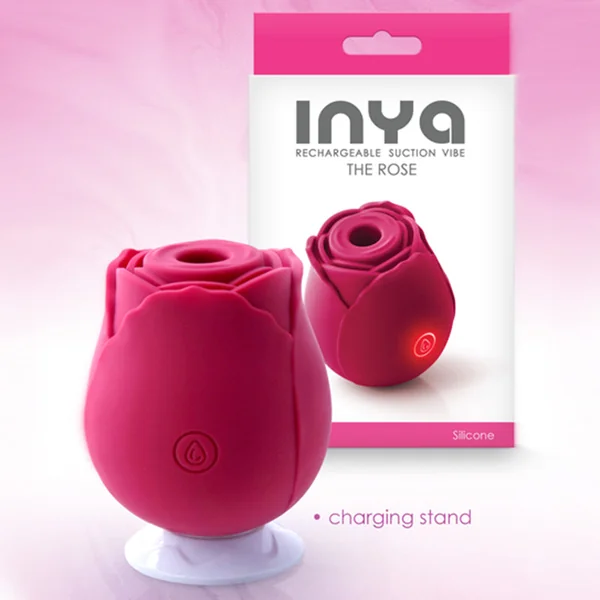 NS Novelties Inya The Red Rose Clitoral Vibrator