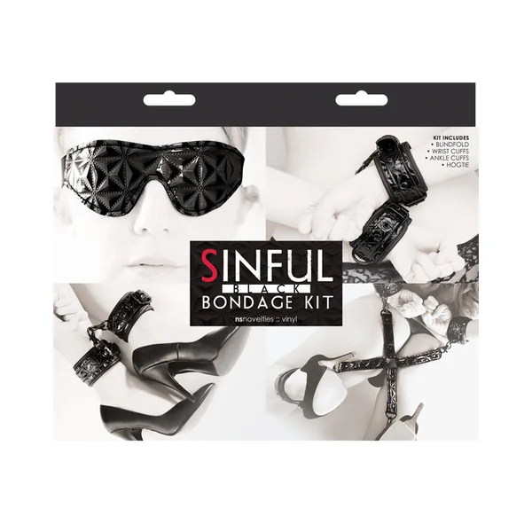 NS Novelties Sinful Bondage Kit – Black