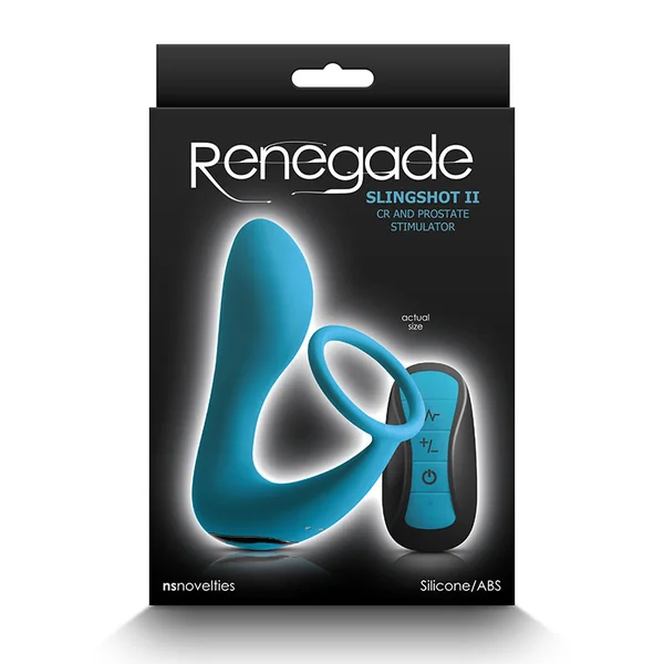 NS Novelties Slingshot II Teal Vibrating Prostate Massager