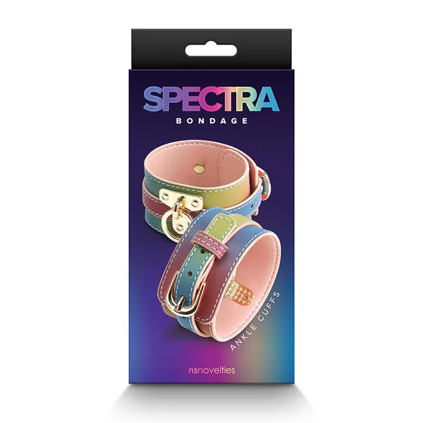 NS Novelties Spectra Bondage Rainbow Ankle Cuffs
