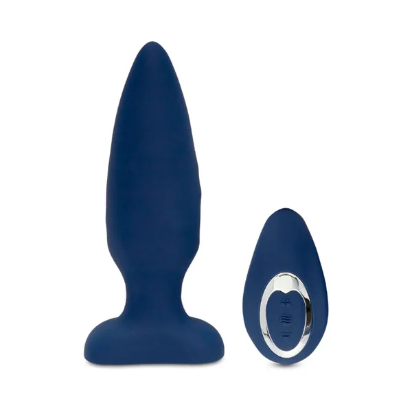 Nu Sensuelle Andii Roller Motion Silicone Waterproof Rechargeable Girthy Butt Plug With Vibrating Remote Control