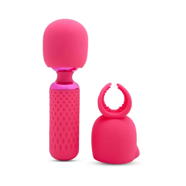 Nu Sensuelle Harlow Nubii Warming Rechargeable Mini Wand With Removable Masturbator